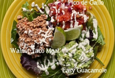 raw vegan taco salad